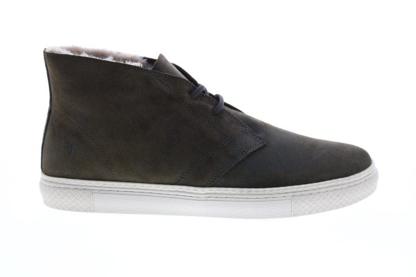 Frye Essex Chukka 83684 Mens Gray Suede Lace Up Chukkas Boots For Discount