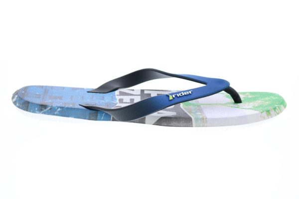Rider R1 Energym 10719-22846 Mens Blue Synthetic Flip-Flops Sandals Shoes on Sale