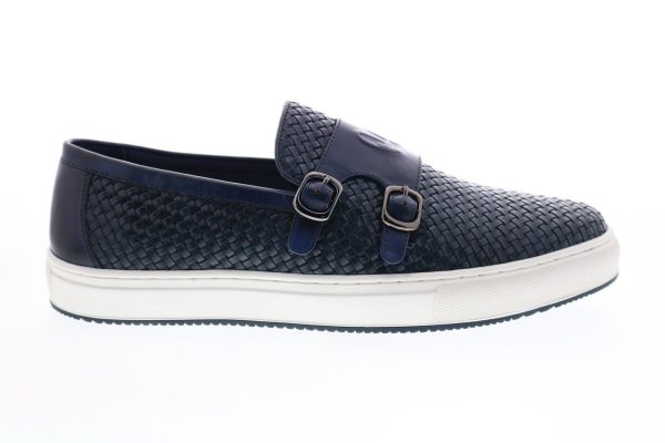 Robert Graham Duccio RG5408S Mens Blue Leather Lifestyle Sneakers Shoes Online now