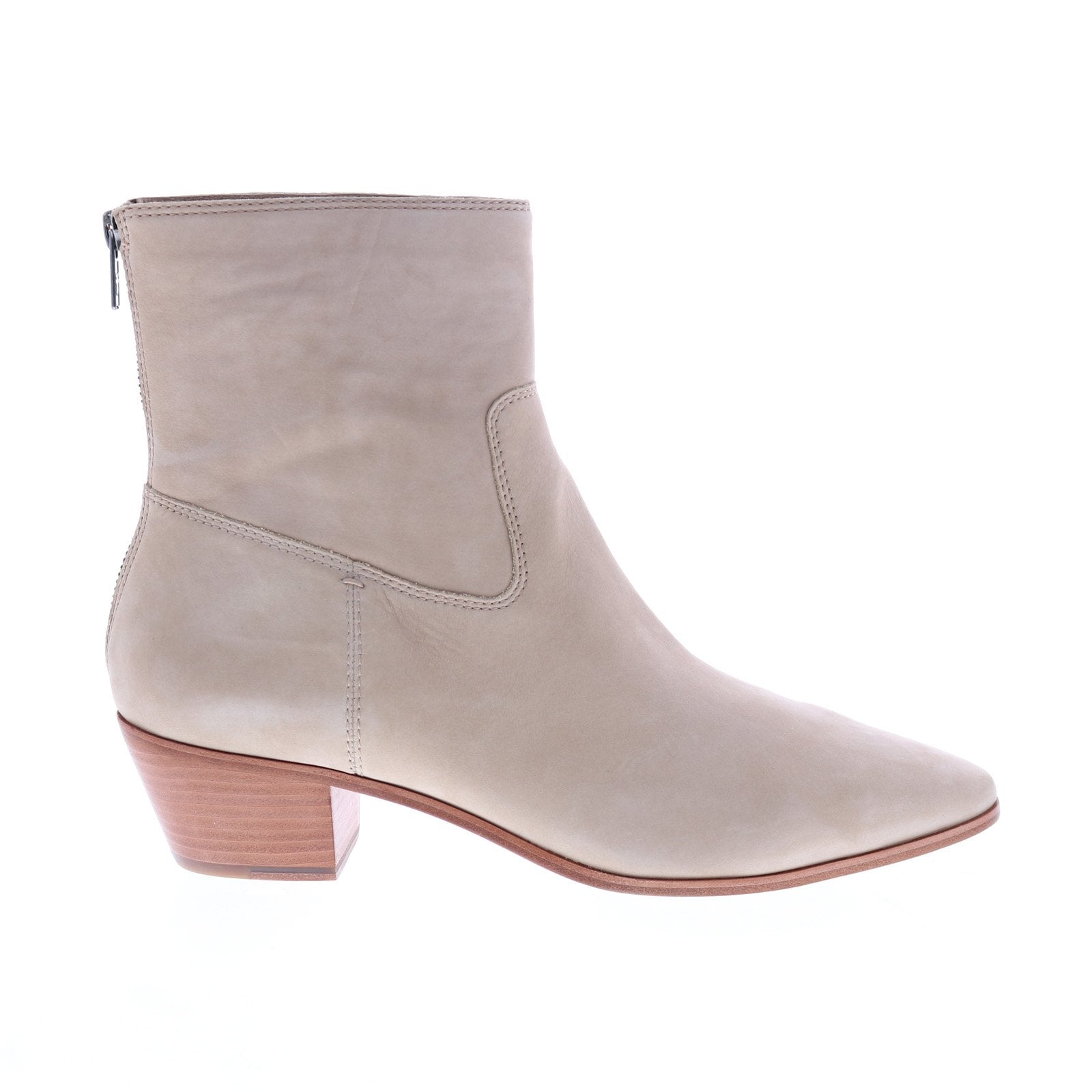 Frye Ellen Short 78029 Womens Beige Suede Zipper Ankle & Booties Boots For Sale