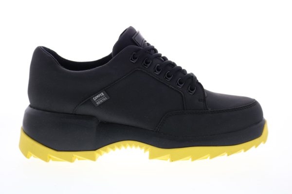 Camper Helix K200944-001 Womens Black Leather Euro Sneakers Shoes Fashion