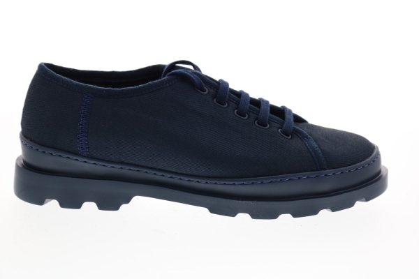Camper Brutus K200576-010 Womens Blue Canvas Lace Up Euro Sneakers Shoes Supply