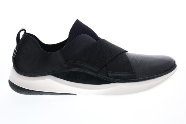 Clarks PrivolutionEx 26140247 Womens Black Leather Lifestyle Sneakers Shoes For Sale